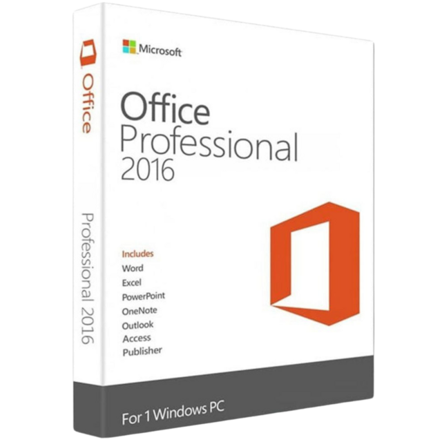 Office 2016 Pro Plus (1 PC, ACTIVACIÓN ONLINE)