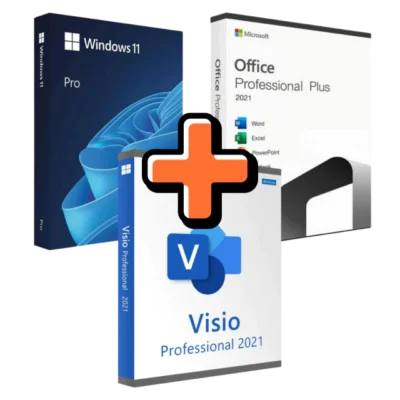 COMBO OFICINA: Windows + Office 21 + Visio 21